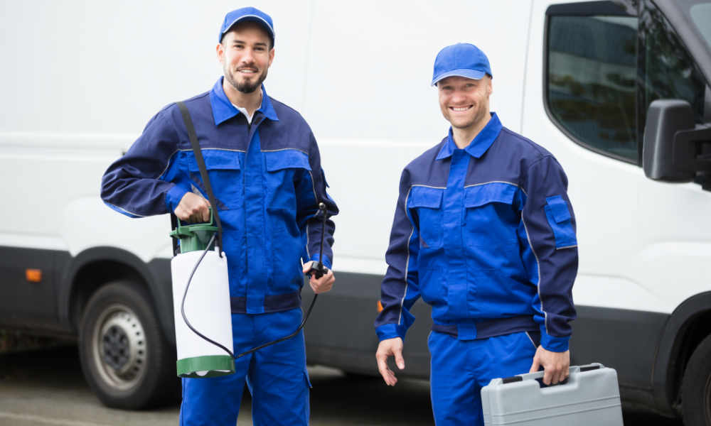 Portrait Of Two Pest Control Workers